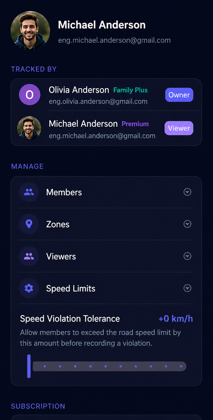 Nova account management showing owners, viewers, members, and zones